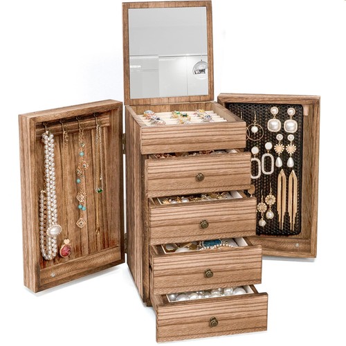 Jewelry box wood layer large - 5-layer,